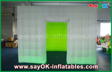 Giganti gonfiabile dello studio della foto cabina gonfiabile della foto del cubo di 3,5 x di 3,5 x di 2.5m con fondo verde