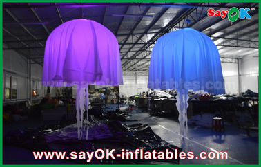 Panno di nylon del club di Antivari di illuminazione delle meduse gonfiabili bianche della decorazione per il partito