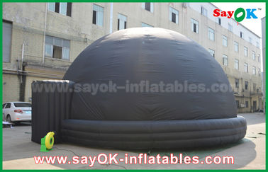 Tenda mobile gonfiabile della proiezione della cupola del planetario di esplosione nera con l'aeratore