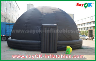 Tenda mobile gonfiabile della proiezione della cupola del planetario di esplosione nera con l'aeratore