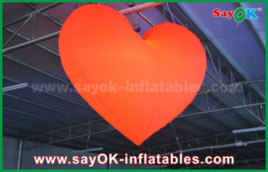 decorazioni gonfiabili all'aperto d'accensione principali romantiche del cuore rosso di 1.5m per nozze
