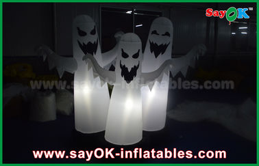 decorazione gonfiabile di illuminazione del fantasma di Halloween 3 del panno di 1.5m Oxford impermeabile