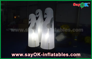 decorazione gonfiabile di illuminazione del fantasma di Halloween 3 del panno di 1.5m Oxford impermeabile