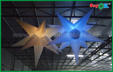 Natale che appende la luce principale gonfiabile della stella della decorazione per il soffitto decorativo