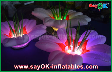 Decorazione gonfiabile a forma di di illuminazione del fiore, luce gonfiabile di nozze LED
