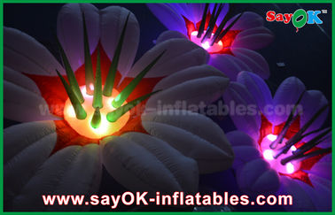 Decorazione gonfiabile a forma di di illuminazione del fiore, luce gonfiabile di nozze LED