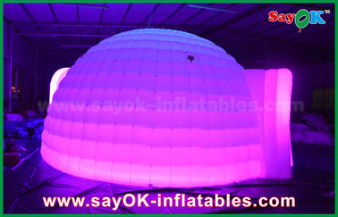 Il colore gonfiabile dell'iglù della cupola della tenda ha cambiato l'accensione della tenda gonfiabile rotonda della cupola con il materiale del panno di Oxfor