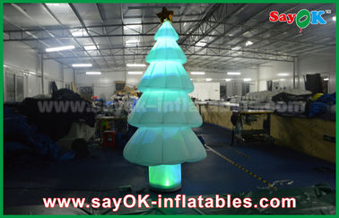 albero di Natale leggero gonfiabile di illuminazione della decorazione LED di 3m con materiale di nylon