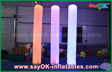 forma gonfiabile della colonna della decorazione di illuminazione del panno di nylon alto di 3m per annunciare
