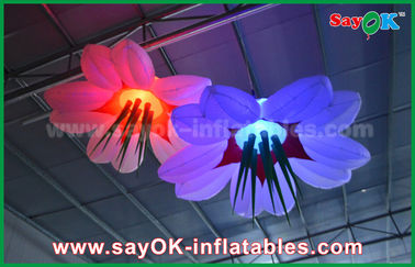 Il LED appende il panno di nylon della decorazione gonfiabile di illuminazione del fiore per la pubblicità/evento