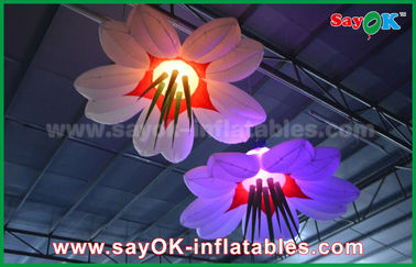 Il LED appende il panno di nylon della decorazione gonfiabile di illuminazione del fiore per la pubblicità/evento