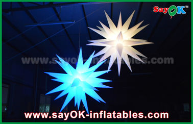 Decorazioni gonfiabili di illuminazione del pallone della stella del gigante 1.5m LED per il pub/Antivari