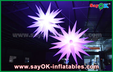 Decorazioni gonfiabili di illuminazione del pallone della stella del gigante 1.5m LED per il pub/Antivari