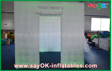 Cabine gonfiabile principale gonfiabile 2,5 x 2,5 x 2.5m della foto del fondo di verde della cabina della foto per nozze/evento