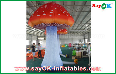 Fungo gonfiabile gigante del panno di Oxford che annuncia Inflatables con il ventilatore incorporato