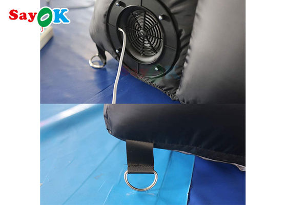 Tenda da galleria gonfiabile nera multifunzione per attività espositive