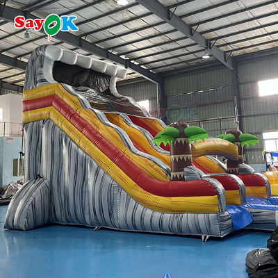 Slide gonfiabile umido-seco ignifuge gonfiabile 9x3.4x5.5m per parco giochi