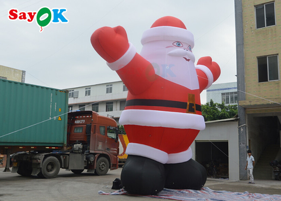 Intrattenimento Decorazioni gonfiabili per cortile di Babbo Natale in PVC da 6 m