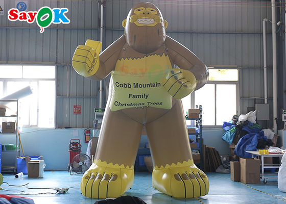Gorilla gonfiabile gigante di dimensioni personalizzate per la pubblicità commerciale