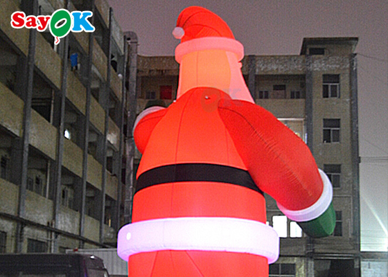 Decorazioni gonfiabili per cortile di Babbo Natale da 5 m per festeggiare le vacanze