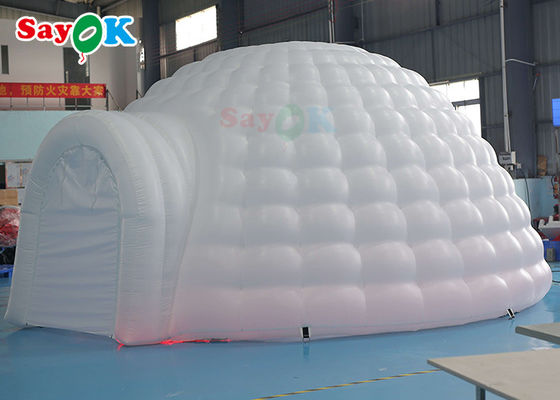 Tenda Igloo gonfiabile LED bianco puro Tenda Igloo gonfiabile cupola rotonda Per eventi di discoteca