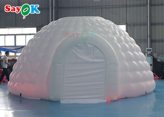 Tenda Igloo gonfiabile LED bianco puro Tenda Igloo gonfiabile cupola rotonda Per eventi di discoteca