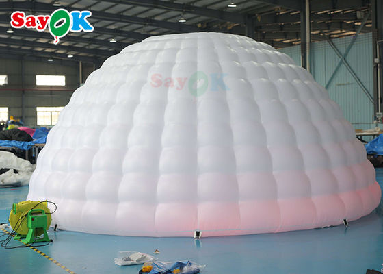 Tenda Igloo gonfiabile LED bianco puro Tenda Igloo gonfiabile cupola rotonda Per eventi di discoteca