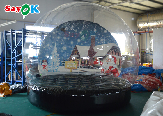 Stampa gonfiabile del fondo della tenda della bolla della sfera di cristallo del globo della neve di Natale