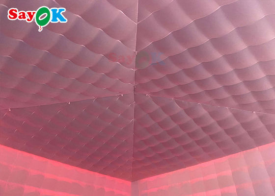 Grande tenda gonfiabile mobile gigante 8x8x4m tenda gonfiabile esterna con luci a LED impermeabile