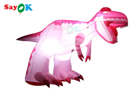 Rosa 4m personaggi di cartoni animati gonfiabili Pubblicità Dinosauro Proof Umidità Palloni animali gonfiabili