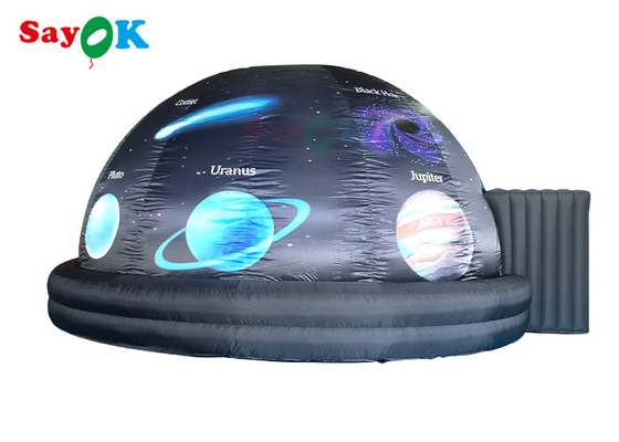 Tenda gonfiabile stampata della cupola della proiezione del nero del planetario 6m per l'esposizione di scienza