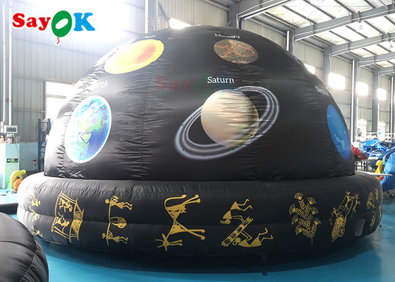 Planetario gonfiabile portatile con tenda gonfiabile a cupola a stella con motivo stampato