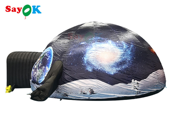 Tenda planetaria gonfiabile portatile ad espansione rapida con cupola a stella gonfiabile con motivo stampato