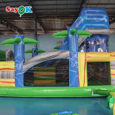 Slide gonfiabile per bambini Slide gonfiabile per acqua commerciale Slide gonfiabile con piscina Personaggi di cartoni animati per adolescenti