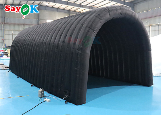funzione della tenda gonfiabile nera del tunnel di 210D Oxford multi per le mostre di attività