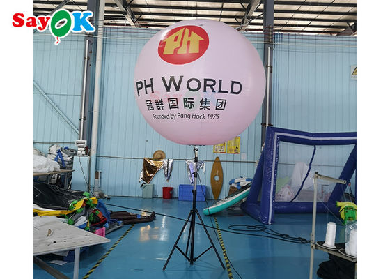 Pubblicità luminosa della sfera luminosa di evento luminoso della decorazione interattiva del pallone gonfiabile del pavimento della staffa del LED