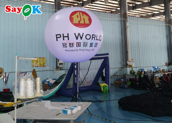 Pubblicità luminosa della sfera luminosa di evento luminoso della decorazione interattiva del pallone gonfiabile del pavimento della staffa del LED