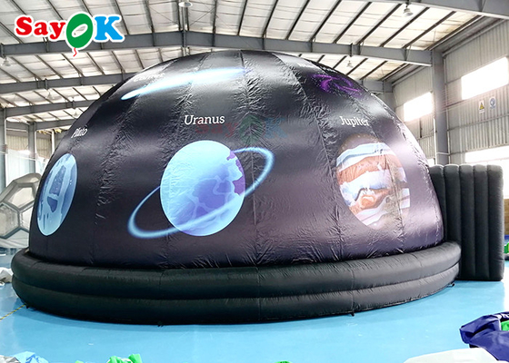 tenda gonfiabile della cupola della proiezione del nero del planetario del diametro di 5m per l'esposizione di scienza