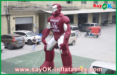 Eroe gonfiabile durevole del personaggio dei cartoni animati Uomo Ragno/di Iron Man per l'evento