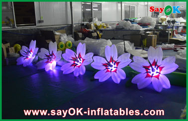 Catena di fiore gonfiabile di nylon della decorazione di illuminazione per nozze e l'evento