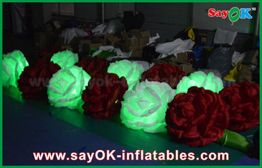 LED che accende il fiore gonfiabile del diametro Rosa della decorazione di illuminazione con il ventilatore del CE/UL