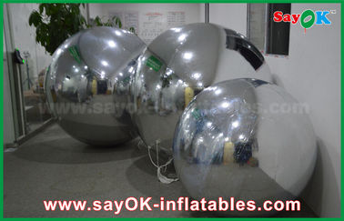 stile stretto della guarnizione dello specchio del PVC di 0.6mm della palla dell'argento del pallone dell'aria gonfiabile della decorazione