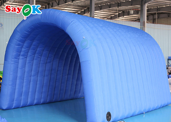 Entrata gonfiabile gonfiabile su ordinazione di calcio del tunnel 5x5x3mH dei blu navy