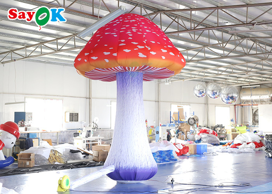190T modello d'accensione gonfiabile di pubblicità della decorazione del panno 4m del fungo saltato di nylon dell'aria