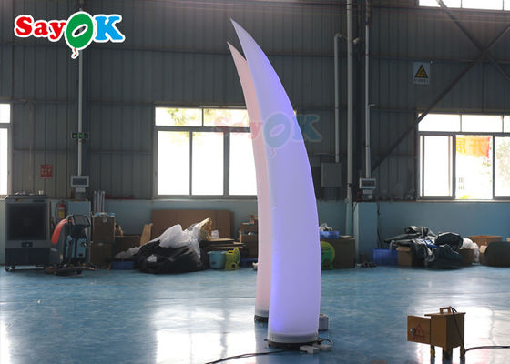 Avorio unico LED che accende la metropolitana decorativa di illuminazione della colonna di nozze gonfiabili della lampada