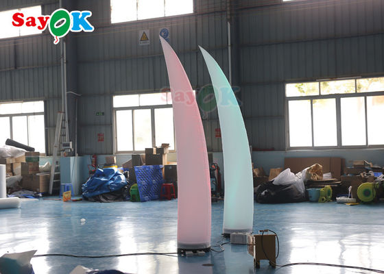 Avorio unico LED che accende la metropolitana decorativa di illuminazione della colonna di nozze gonfiabili della lampada