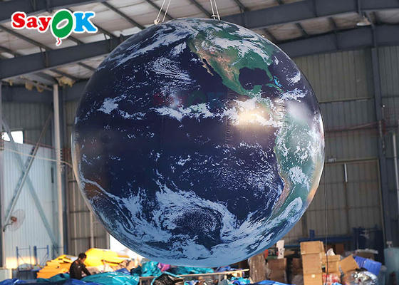 Globo gonfiabile della terra del PVC dell'OEM per la pubblicità della palla del pianeta di esplosione