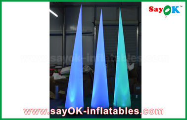 cono gonfiabile di nylon di 2.5m LED con la decorazione di illuminazione del ventilatore della luce CE/UL del LED