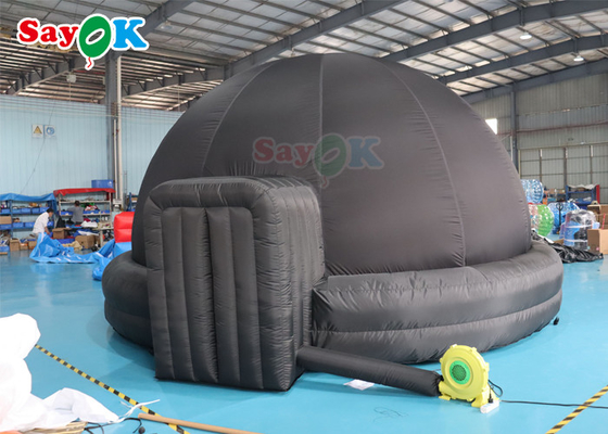 tenda gonfiabile della cupola del planetario di 5m con 2 stuoie del pavimento del PVC e dei ventilatori