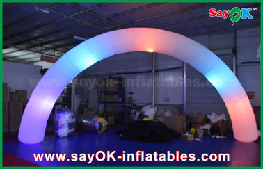Portone gonfiabile di modo dell'arco dell'arco 63cm DIA Nylon Cloth Inflatble Lighting dell'arcobaleno per la decorazione